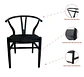 Silla Wishbone Rattan - Negra con hilo negro - Miniatura 5