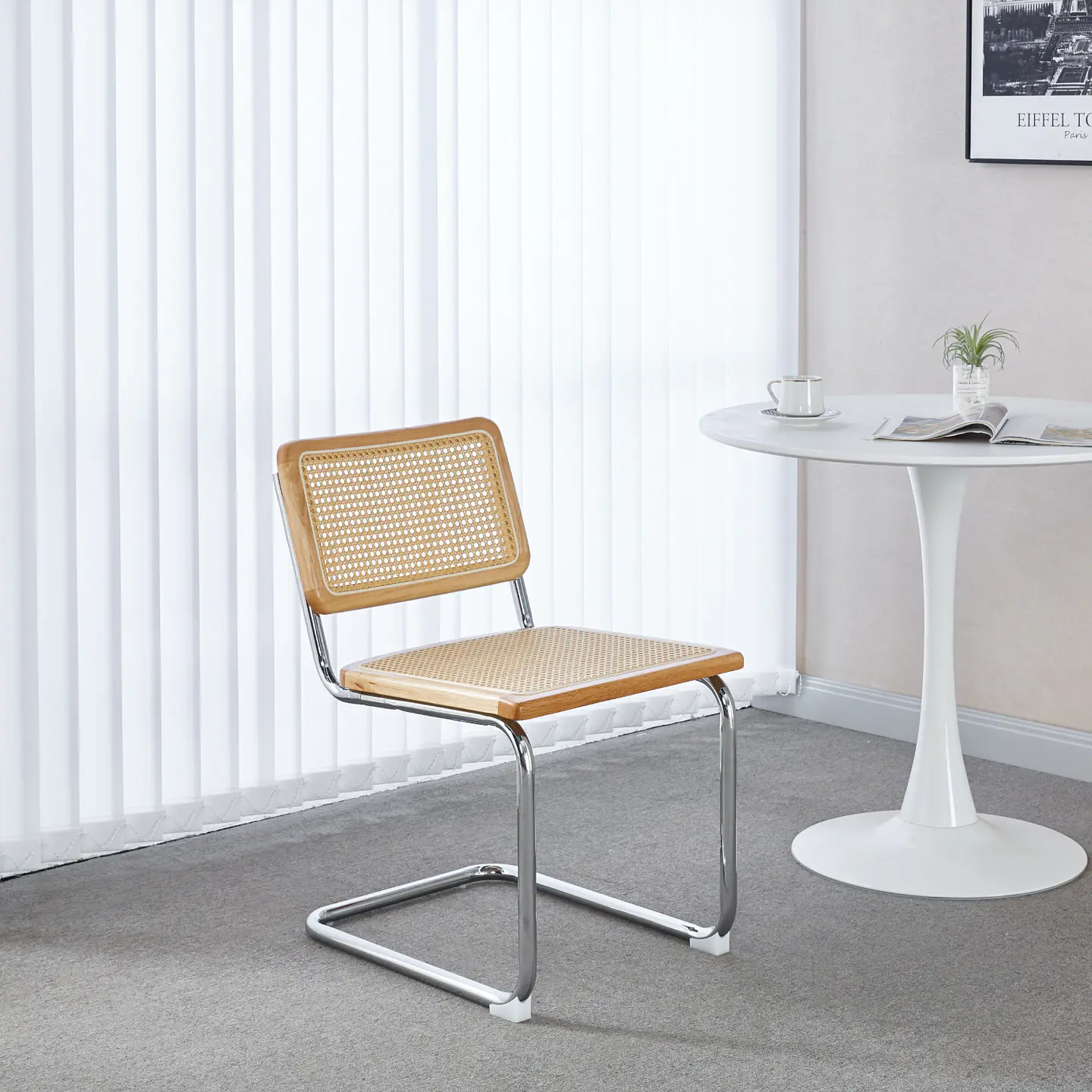 Silla Breuer Madera y Rattan - Natural 5