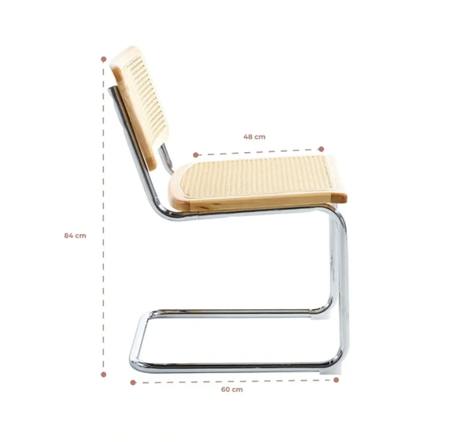 Silla Breuer Madera y Rattan - Natural 7
