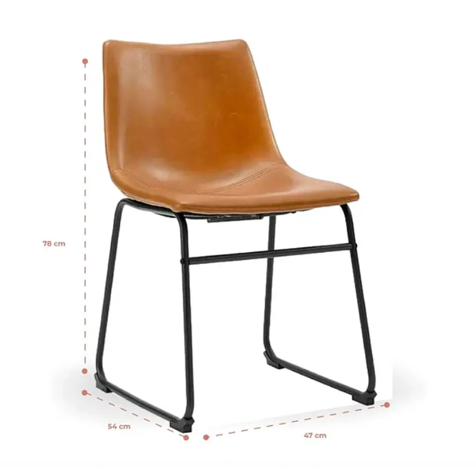 Silla Burgos de Cuero Crazy Horse 6