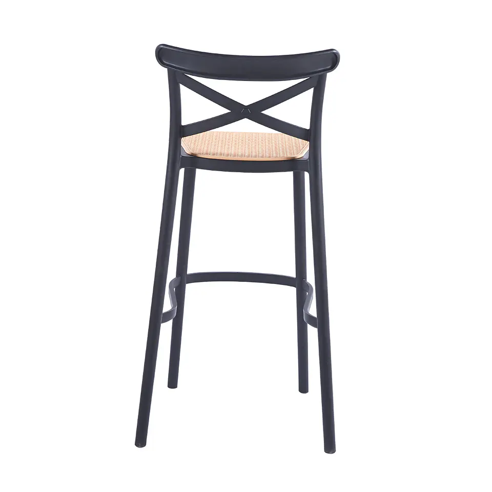 Taburete Crossback 77 cm - Negro 2