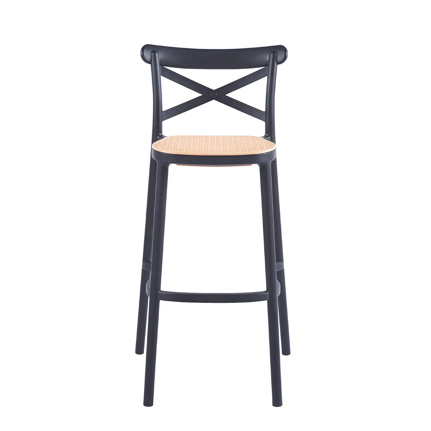 Taburete Crossback 77 cm - Negro 3