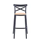 Taburete Crossback 77 cm - Negro - Miniatura 3