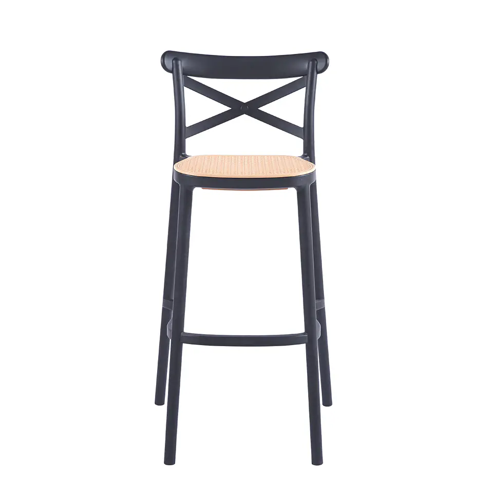 Taburete Crossback 77 cm - Negro 3