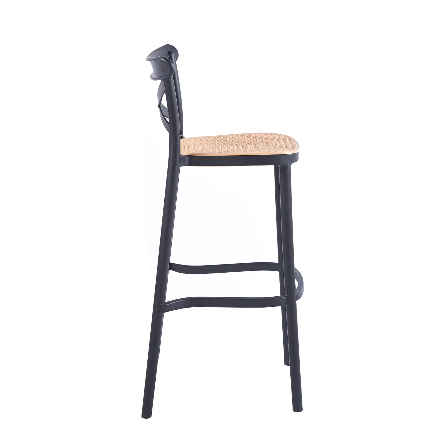 Taburete Crossback 77 cm - Negro 4