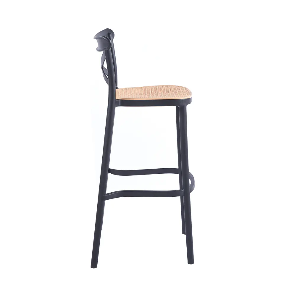 Taburete Crossback 77 cm - Negro 4