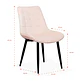 Silla Macron Terciopelo - Beige - Miniatura 4