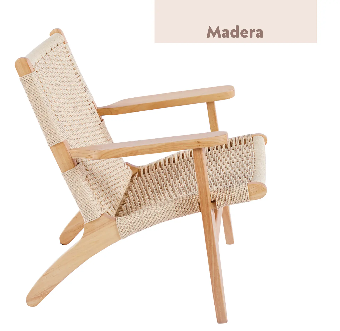 Butaca Danesa Wegner - Madera e Hilo de Cuerda 2