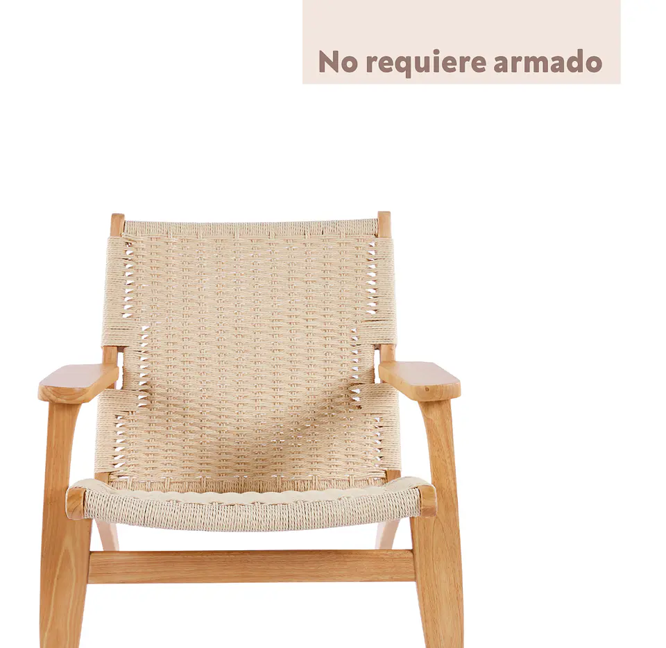 Butaca Danesa Wegner - Madera e Hilo de Cuerda 4