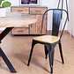 Silla Tolix Asiento de Madera Clara - Negra - Miniatura 5
