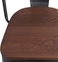 Silla Tolix Asiento de Madera Oscura - Negra - Miniatura 2