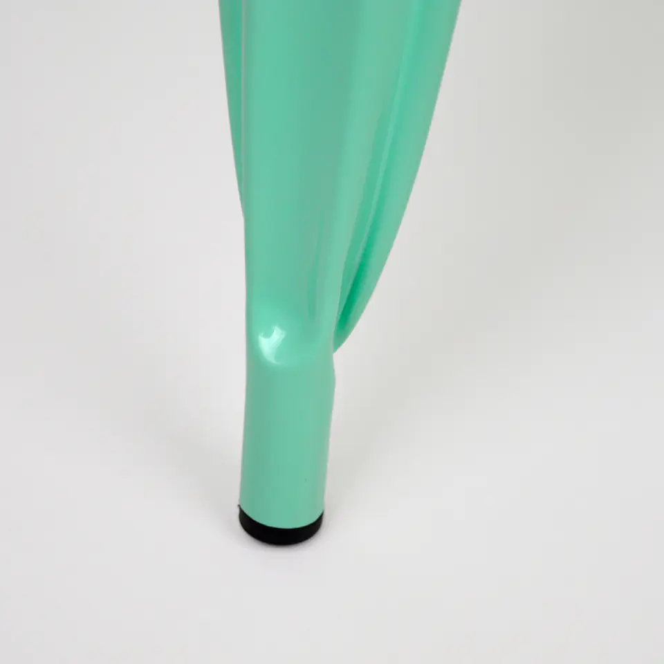 Silla Tolix Asiento de Madera Clara - Menta 4