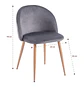 Silla Nordica Bread - Gris - Miniatura 6