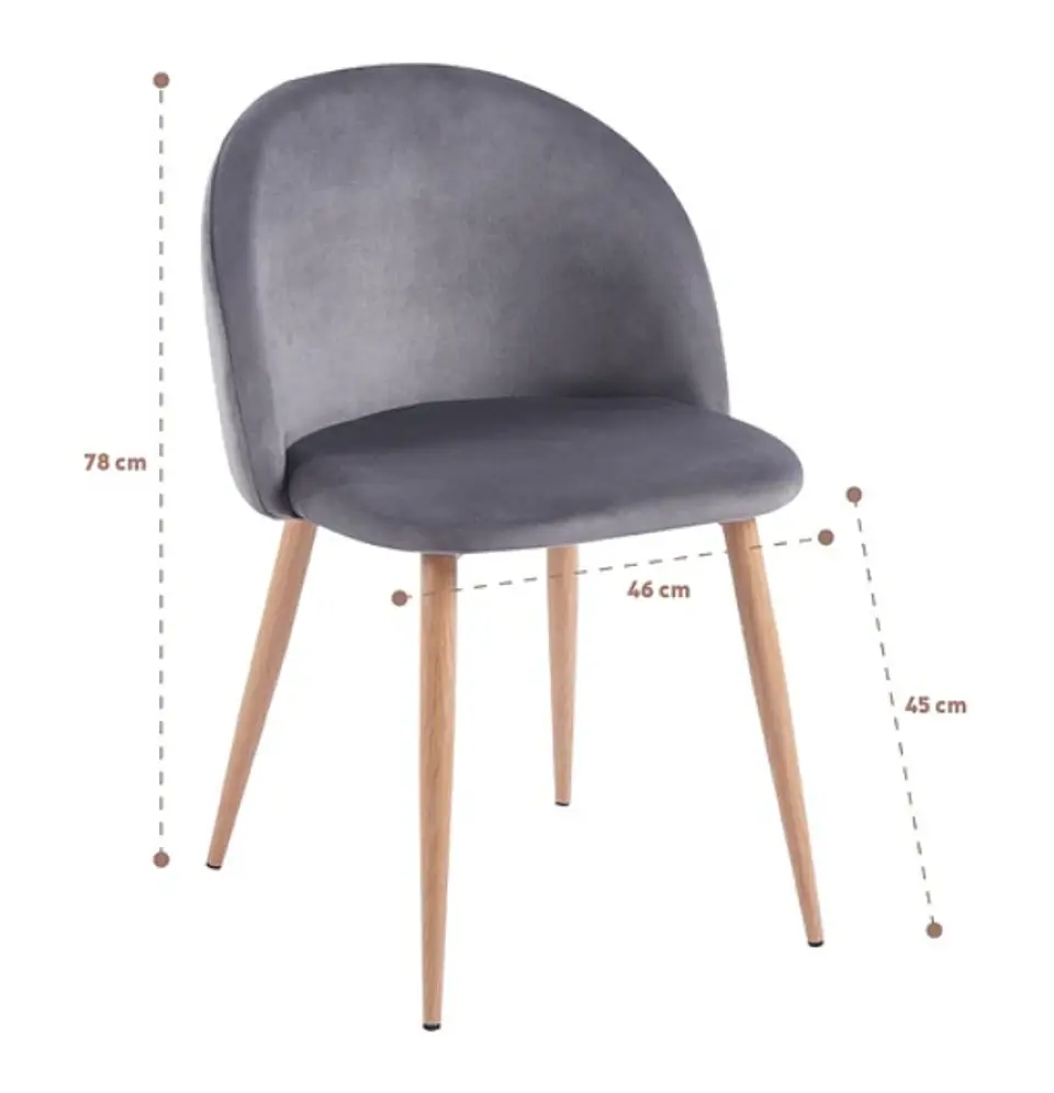Silla Nordica Bread - Gris 6