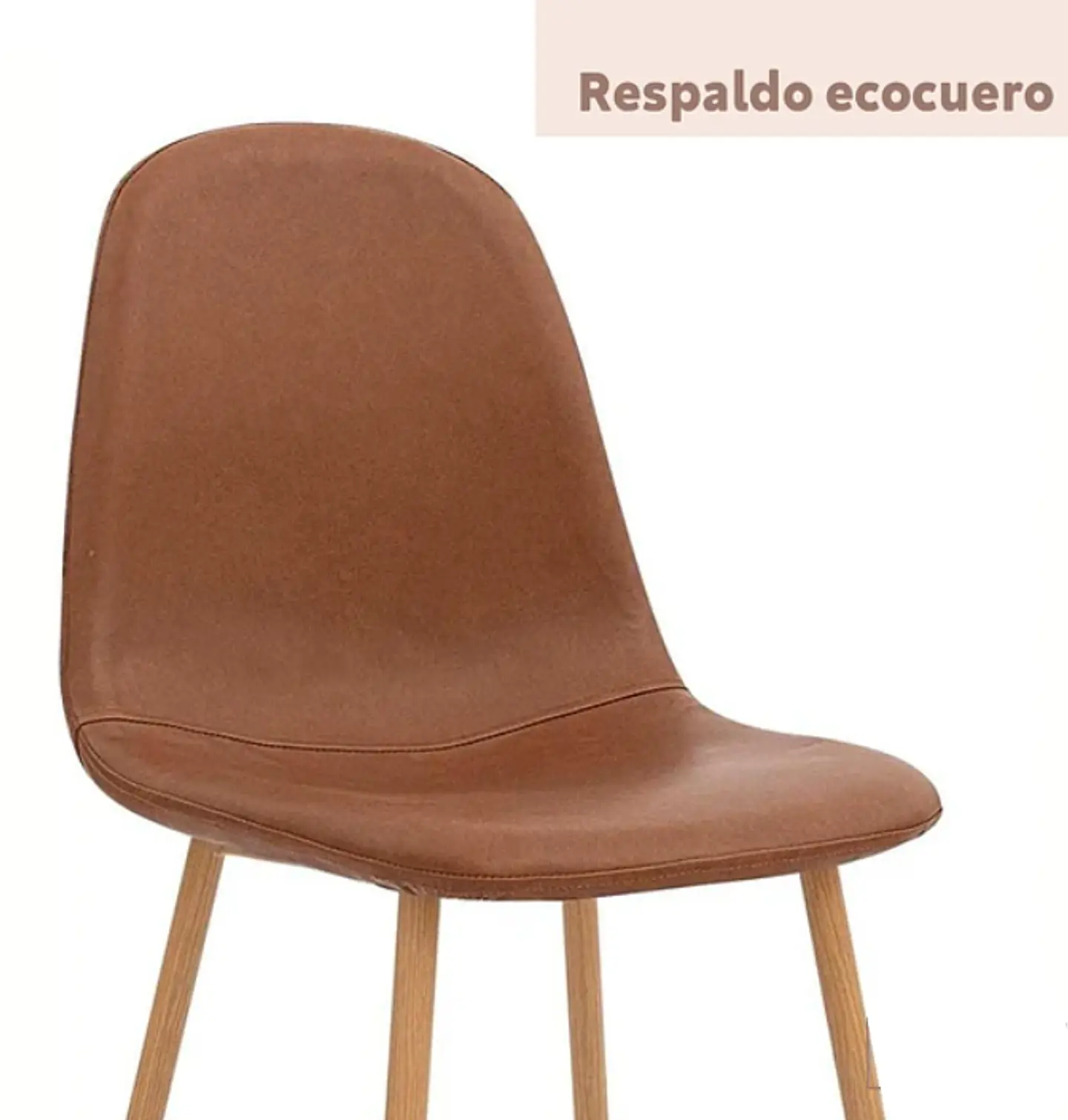 Silla Spoon Ecocuero - Café  2