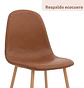 Silla Spoon Ecocuero - Café  - Miniatura 2