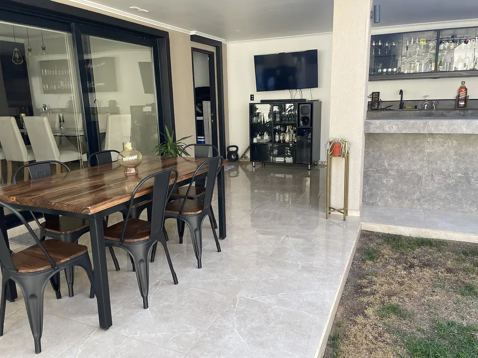 Comedor Larraín 6 Personas Tolix Madera - Negro 4