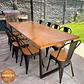 Comedor Andes 10 Personas - Tolix Madera - Negro - Miniatura 1