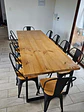 Comedor Andes 10 Personas - Tolix Madera - Negro - Miniatura 2