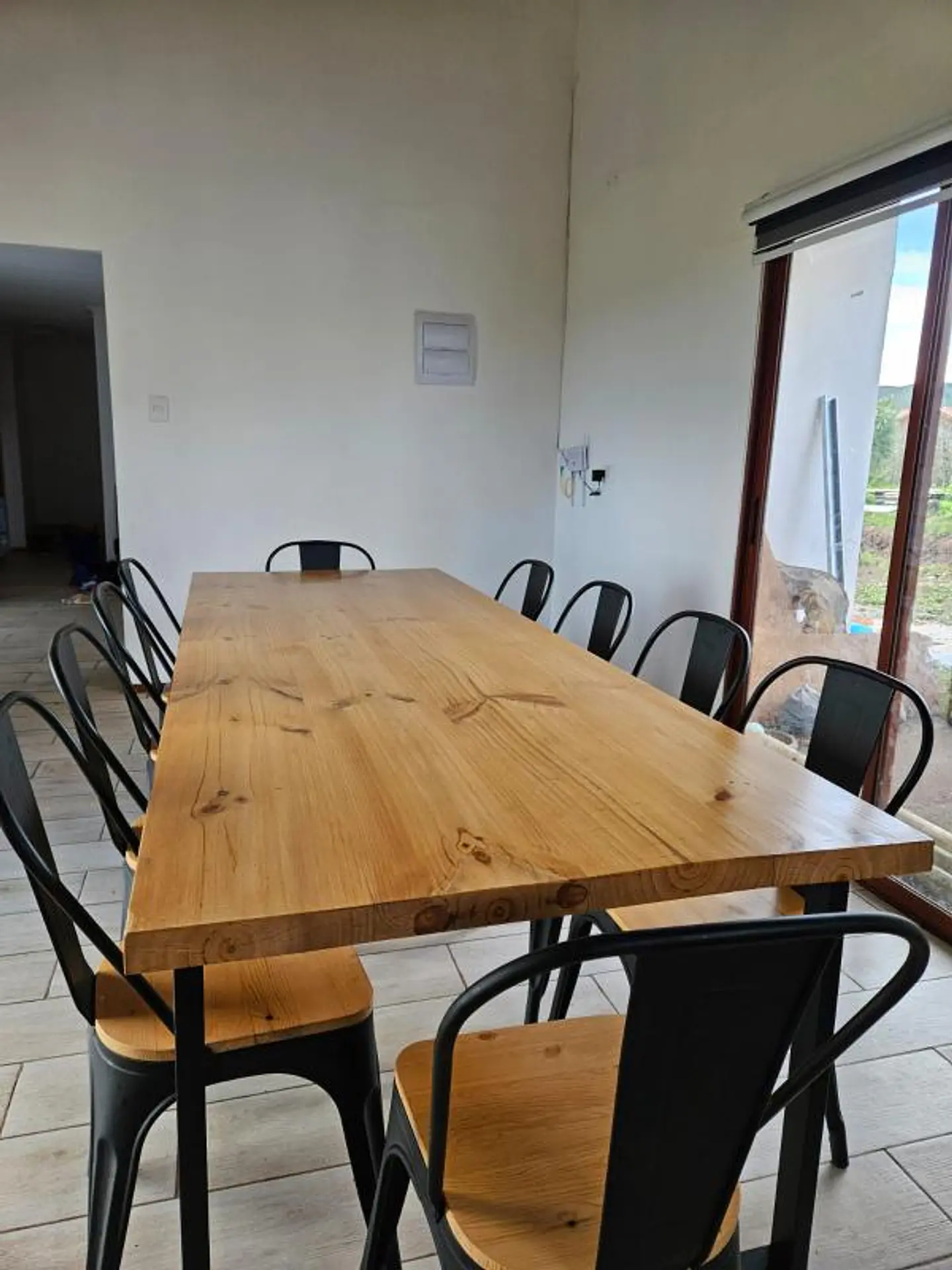 Comedor Andes 10 Personas - Tolix Madera - Negro 3