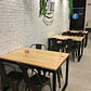 Comedor Andes 4 personas - Tolix - Negro - Miniatura 3