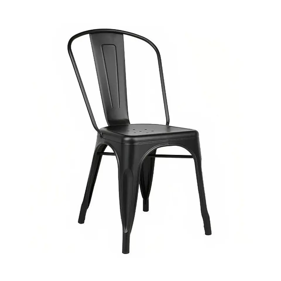 Comedor Andes 4 personas - Tolix - Negro 5