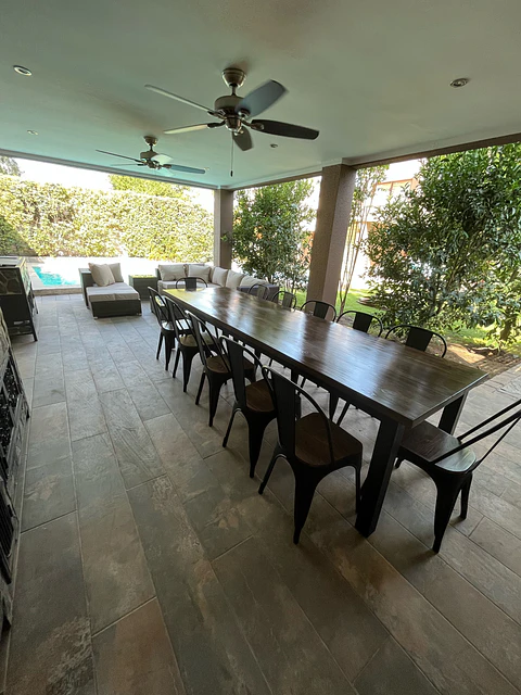 Comedor Larraín 12 Personas Tolix Madera - Negro 