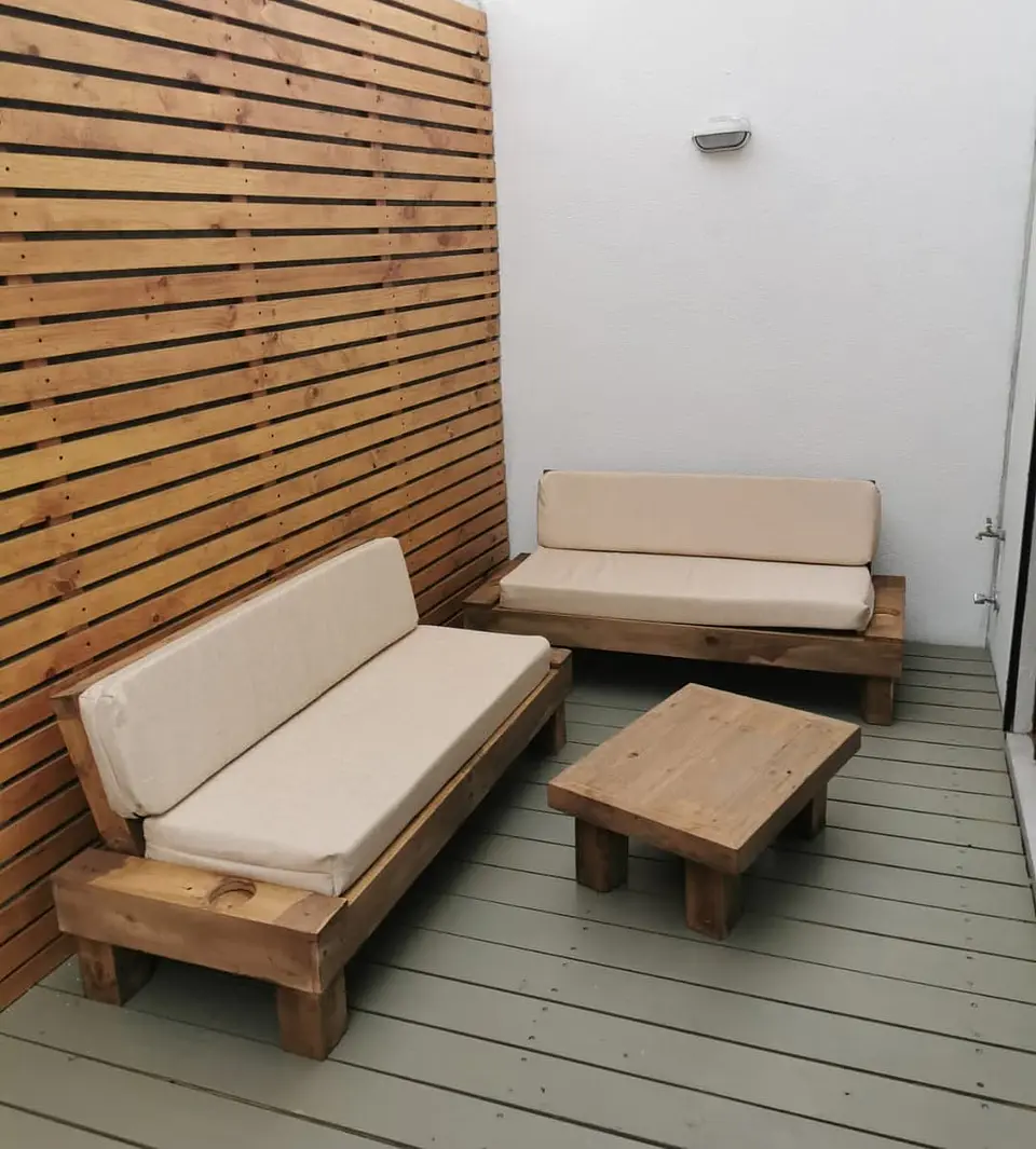 Living Terraza 2 sofás Posavasos - Varios Colores 3