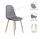 Silla Spoon Velvet Terciopelo - Gris - Miniatura 2