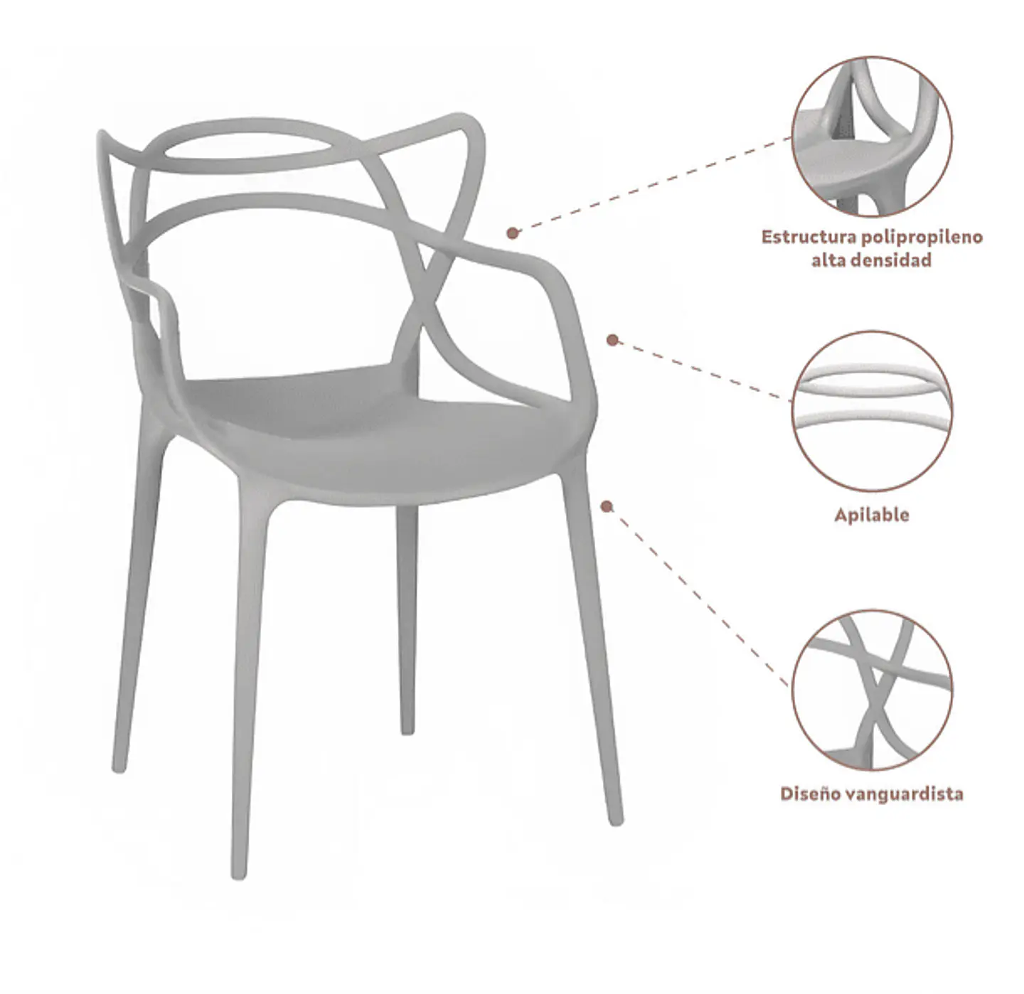 Silla Master - Gris 2