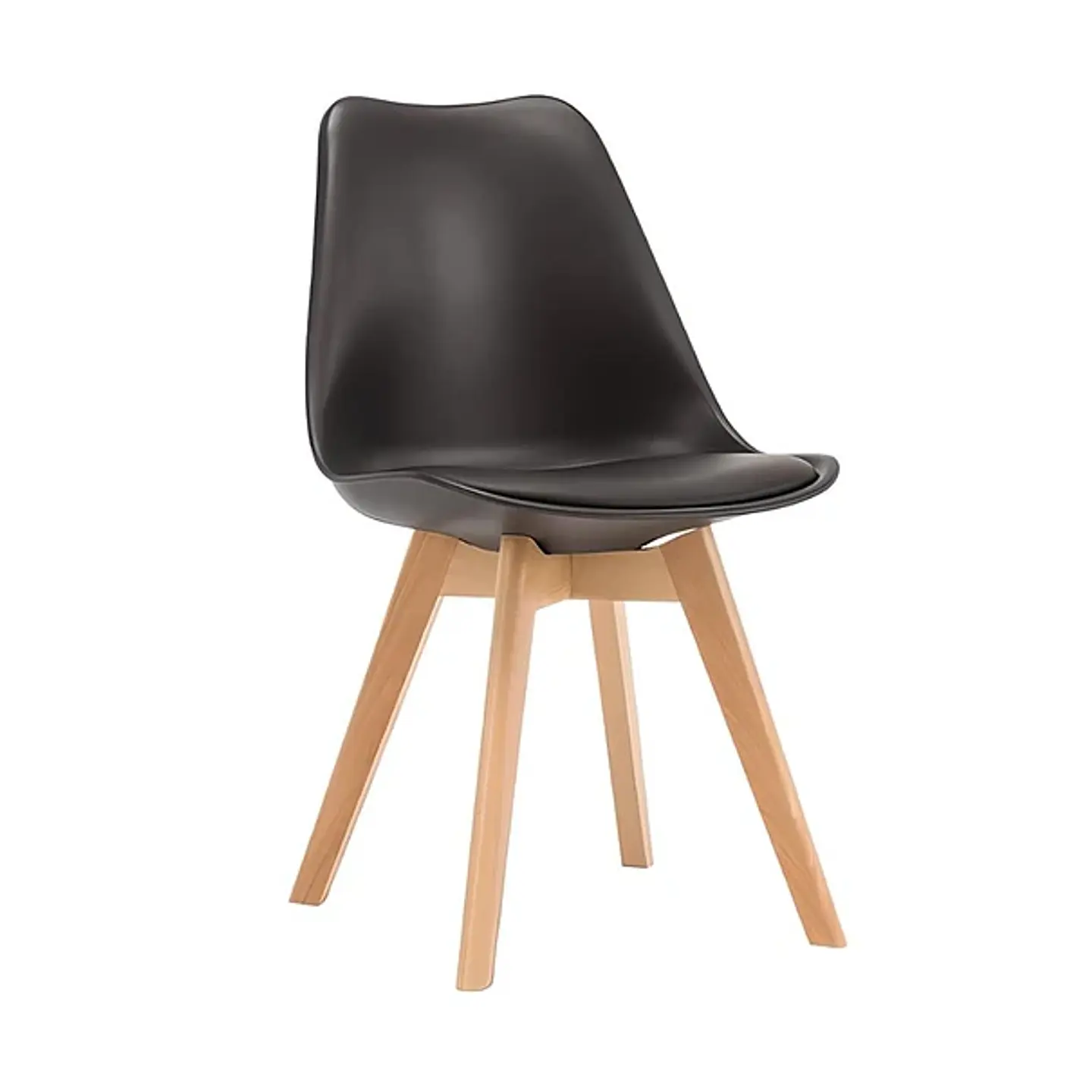 Silla Tulip Acolchada - Negra 1