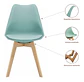 Silla Tulip Acolchada - Menta - Miniatura 2