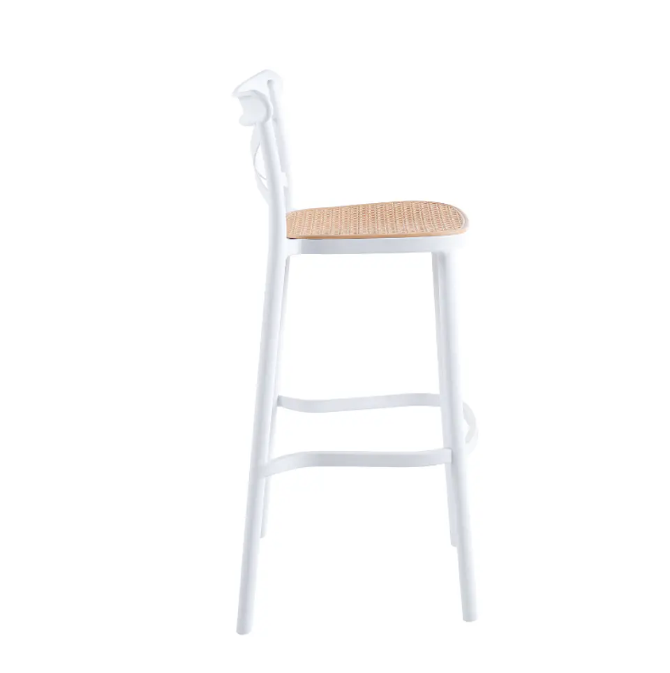 Taburete Crossback 77 cm - Blanco 2