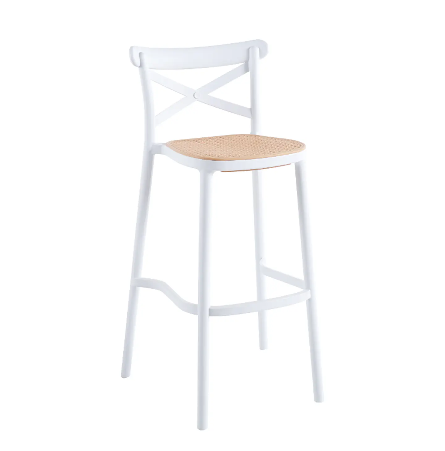 Taburete Crossback 77 cm - Blanco 1
