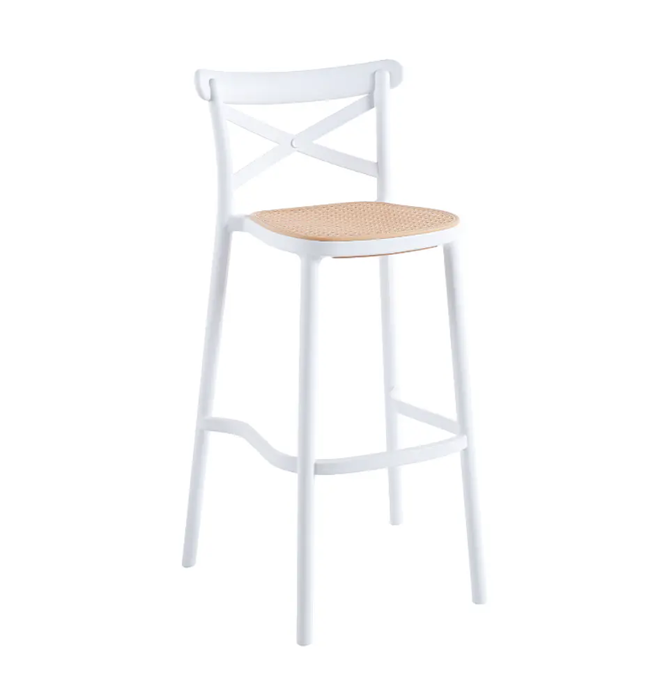 Taburete Crossback 77 cm - Blanco 1