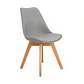 Silla Tulip Acolchada - Gris - Miniatura 1