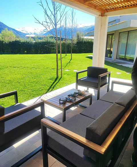 Living terraza Industrial 5 personas