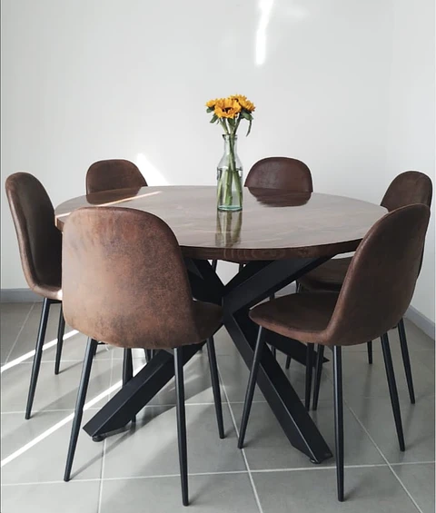 Comedor Redondo 6 personas Modelo Chillan