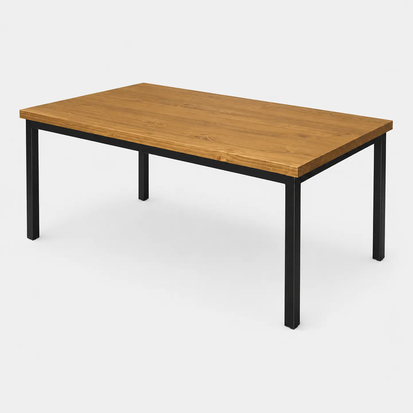Mesa de Comedor Rectangular Larraín de Madera y Metal 4