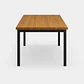 Mesa de Comedor Rectangular Larraín de Madera y Metal - Miniatura 2