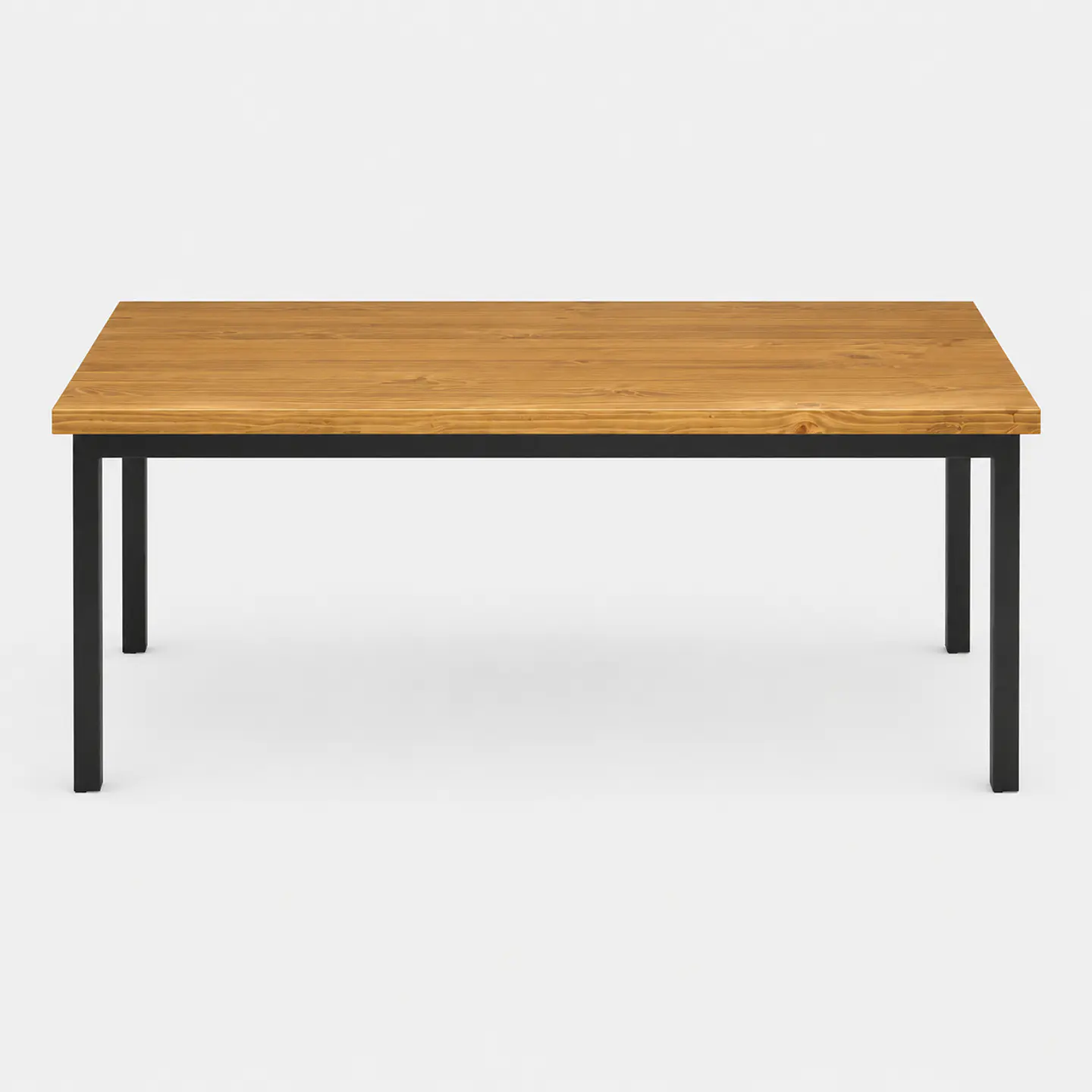 Mesa de Comedor Rectangular Larraín de Madera y Metal 3