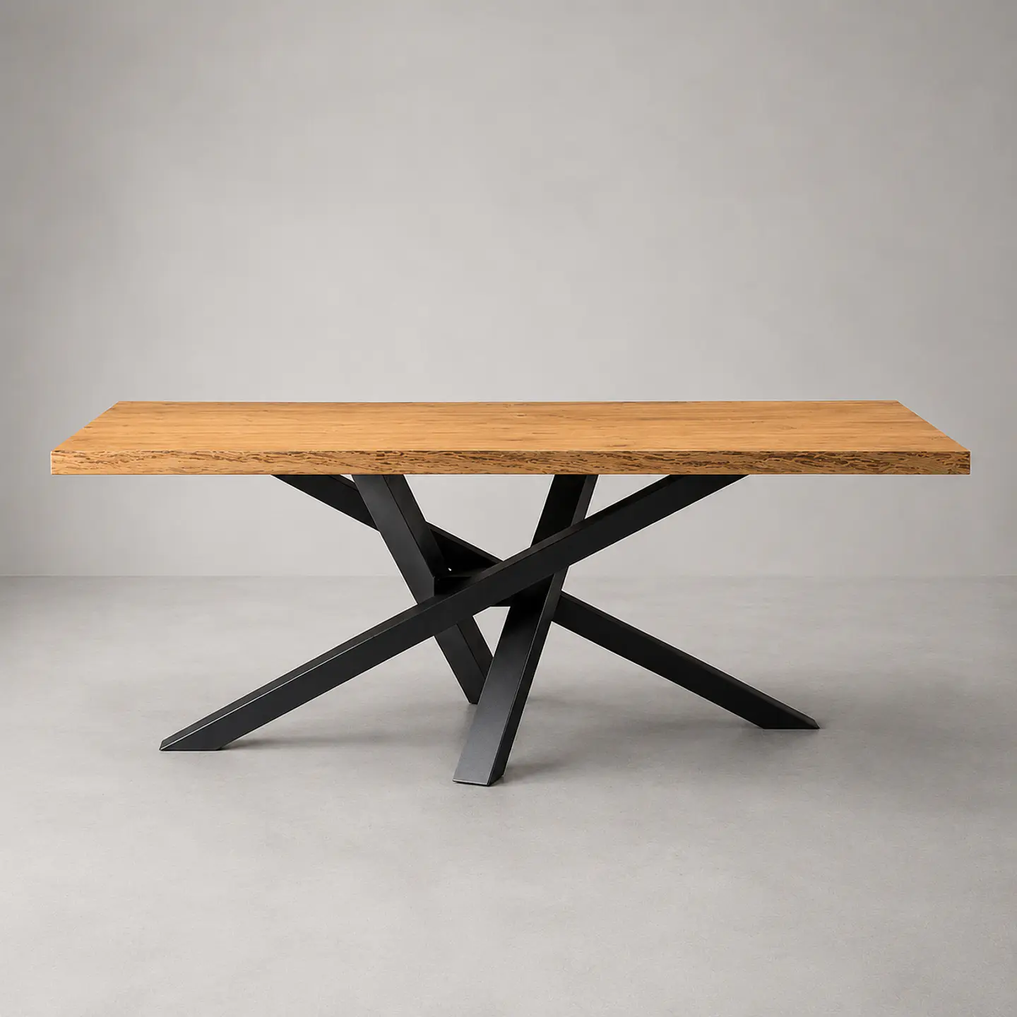 Mesa de Comedor Rectangular Artis de Madera y Metal 1