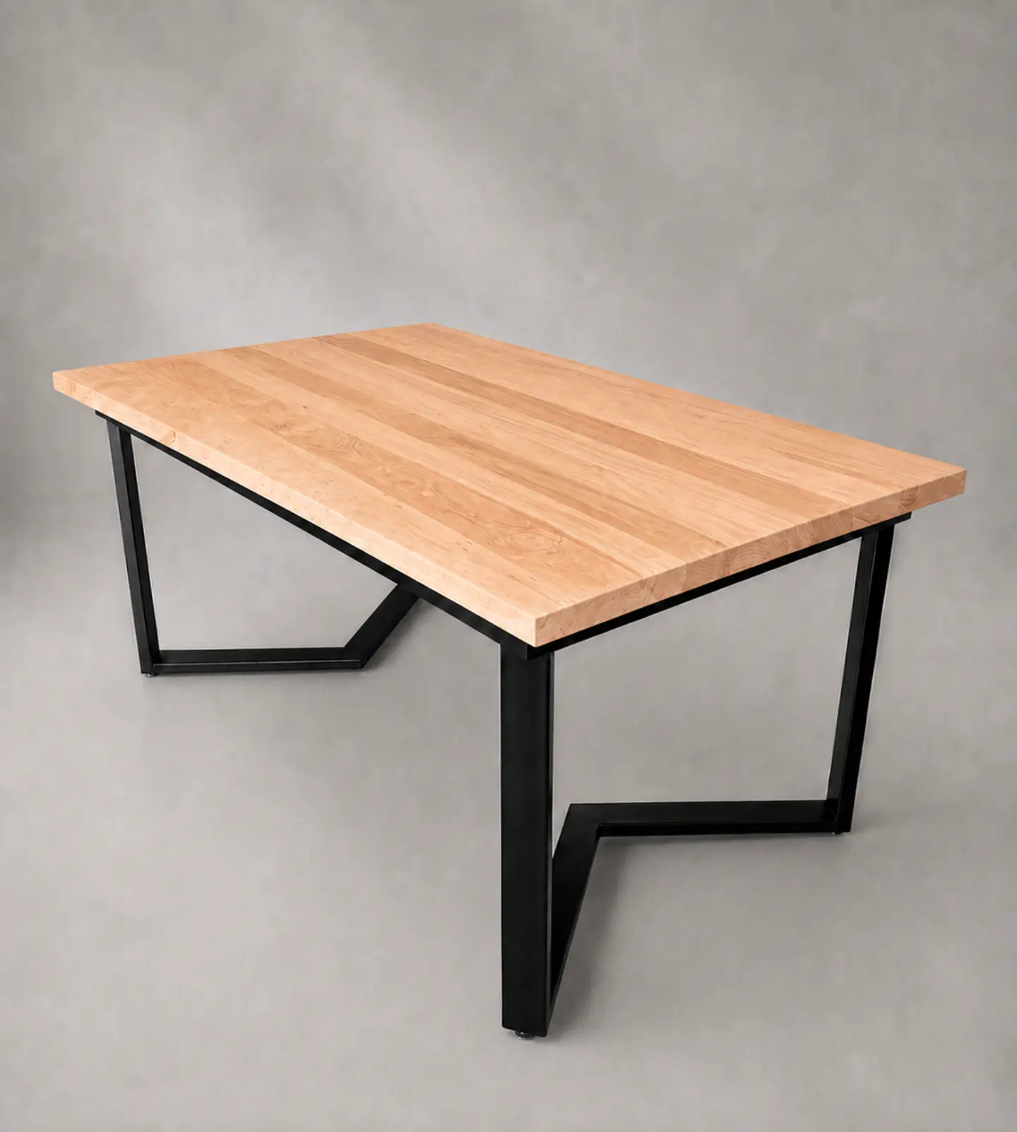 Mesa de Comedor Rectangular Everest de Madera y Metal 1