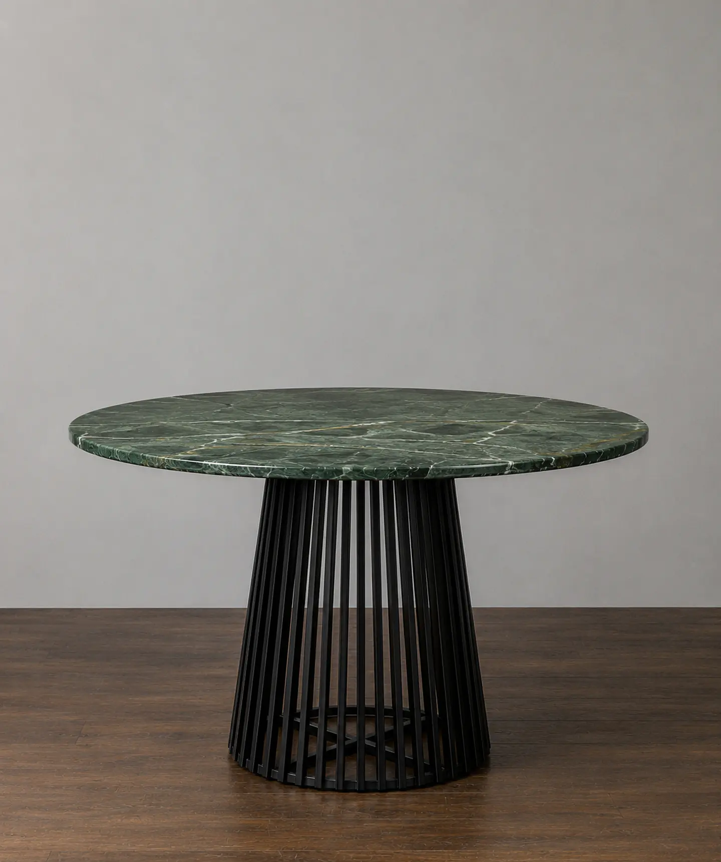 Mesa de Comedor Redonda Osorno de Mármol y Metal 3
