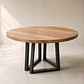 Mesa de Comedor Redonda Olmué de Madera y Metal - Miniatura 1