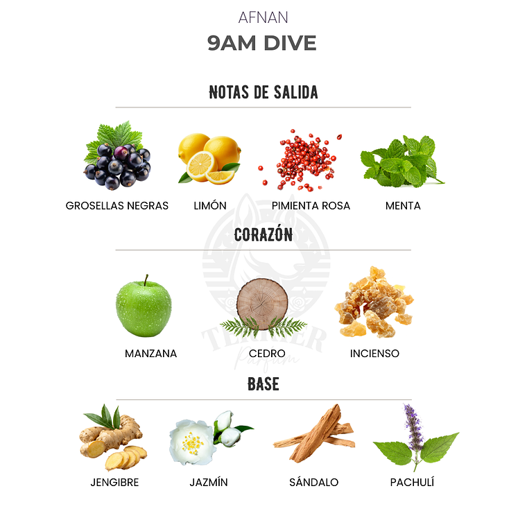 Perfume Afnan 9 AM Dive 100 ml EDP Unisex – Inspirado en Bleu de Chanel Edp 2