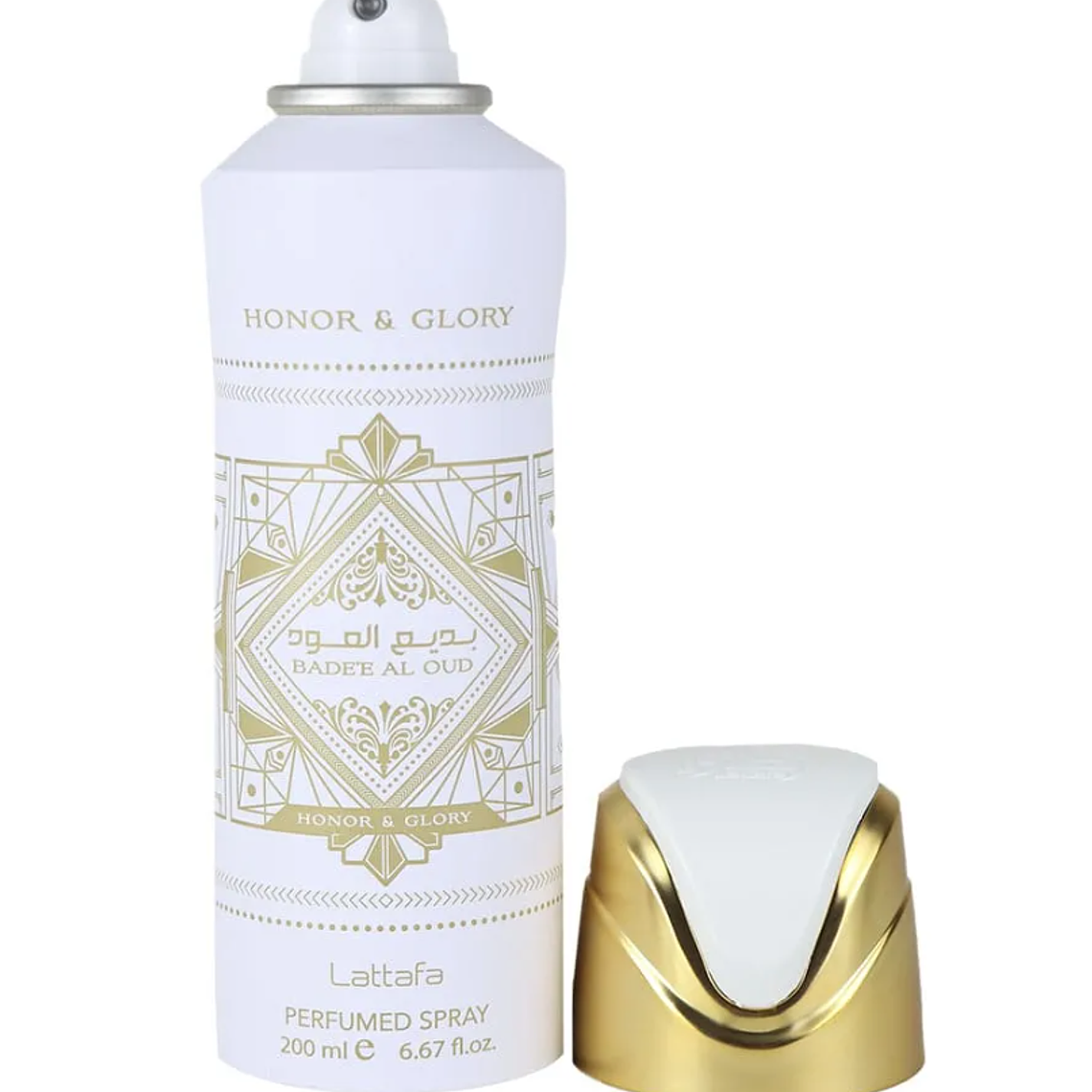 Desodorante Badee Al Oud Honor & Glory Deo 200 ml - Lattafa (Inspirado en Oud Royal de Giorgio Armani) 1