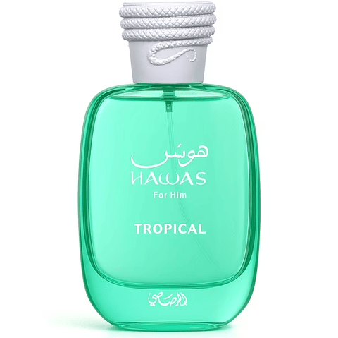 Perfume Hawas Tropical 100 ml EDP Hombre – Rasasi (Inspirado en Le Bleu Paradise Garden de Jean Paul Gaultier)