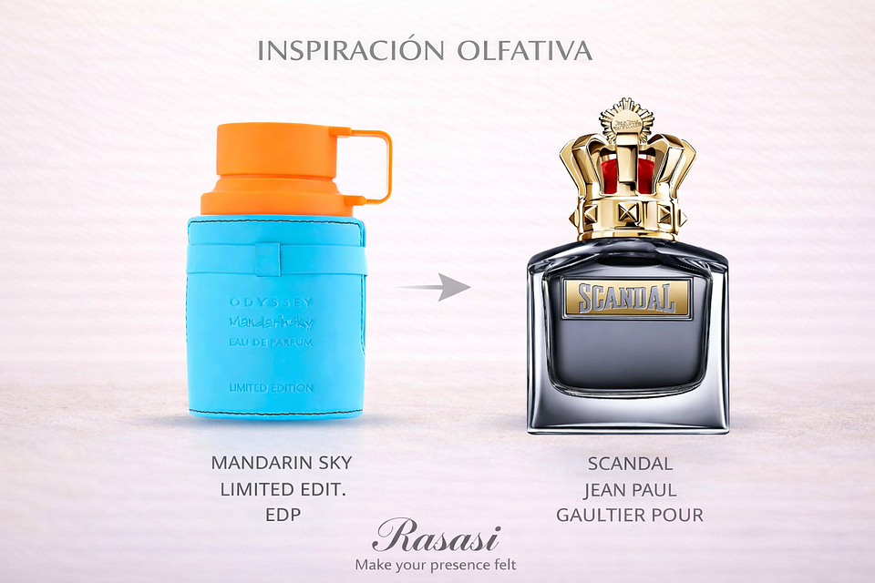 Perfume Odyssey Mandarin Sky EDP Hombre – Armaf (Inspirado en Jean Paul Gaultier Scandal Pour Homme) 4