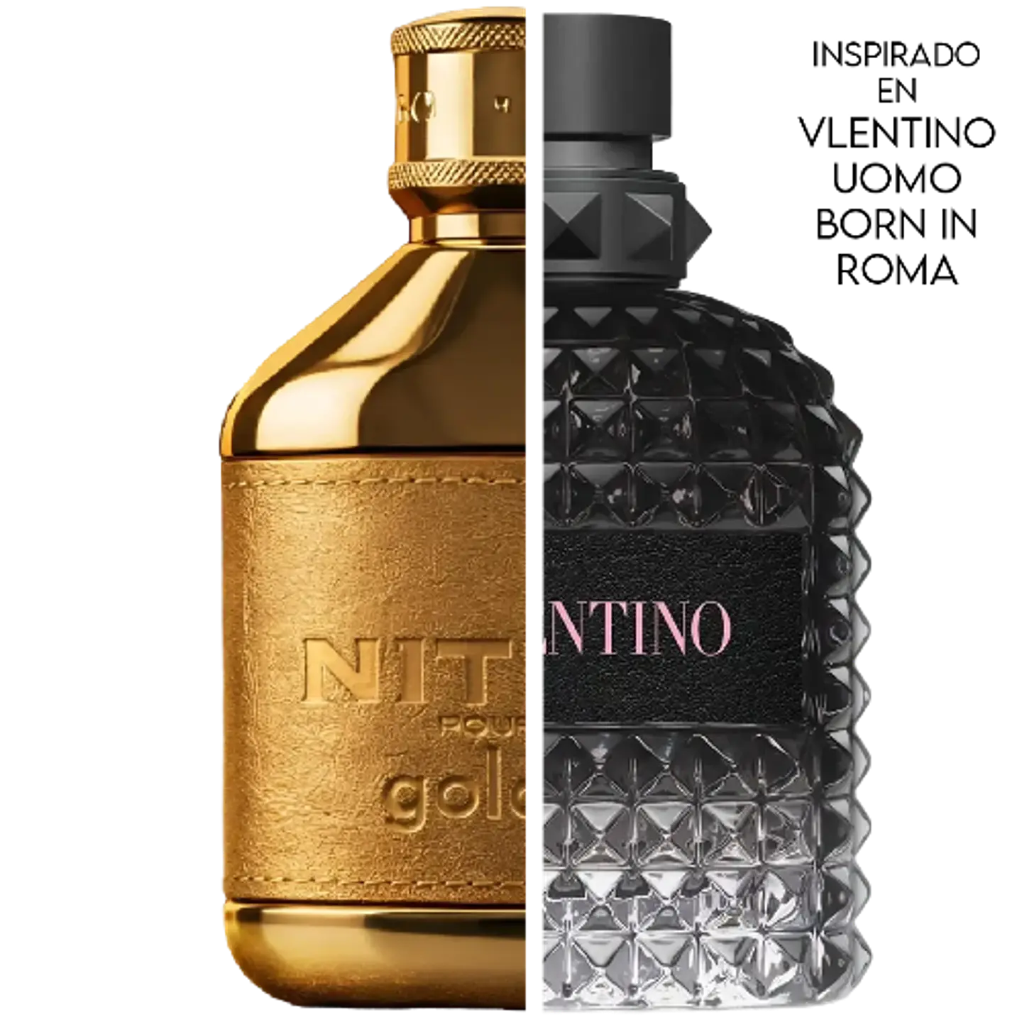 Perfume Nitro Gold EDP 100 ml - (Inspirado en Valentino Uomo Born In Roma) 2